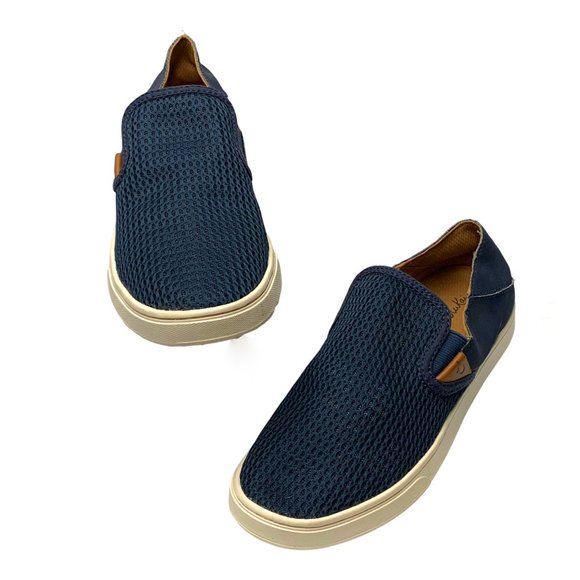 OLUKAI Pehuea 20271 Navy Blue Mesh Slip On Sneakers - Picture 10 of 14